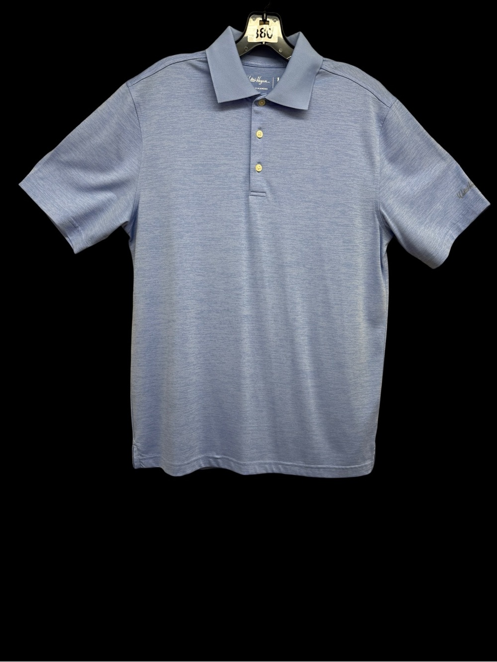 Walter Hagen Heathered Light Blue Polo Shirt